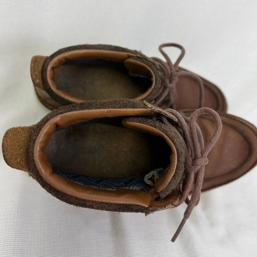 Clarks‎ Leather Ankle Boots Gore-Tex Waterproof Casual Brown Mens Size 7